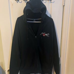 Jordan black zip up jacket